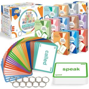 SpringFlower Sight Words Flash Cards with Pictures,Motions&Sentences, 220 Dolch Sight Words for Preschool, Kindergarten, 1st, 2nd & 3rd Grade.Homeschool, Learn to Read, Phonics Learning,235 Pieces(1000 Sight words)