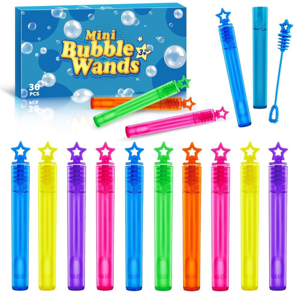 image:imageSpringFlower 66 Pieces Mini Bubble WandsBubble Party Favors Assortment Toys for KidsThemed Birthday Halloween Goodie Bags Carnival Prizes WeddingOutdoor Gifts for Girls amp Boys36 Star