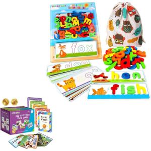 SpringFlower Sight Word Flash Card Plus Matching Letter Game